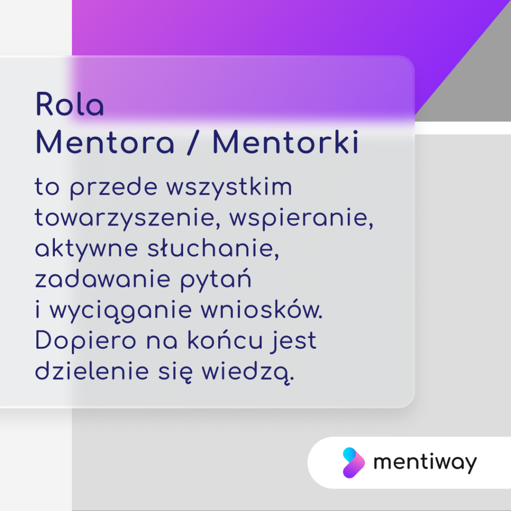 Definicja i rola Mentora / Mentorki w procesie mentoringu.